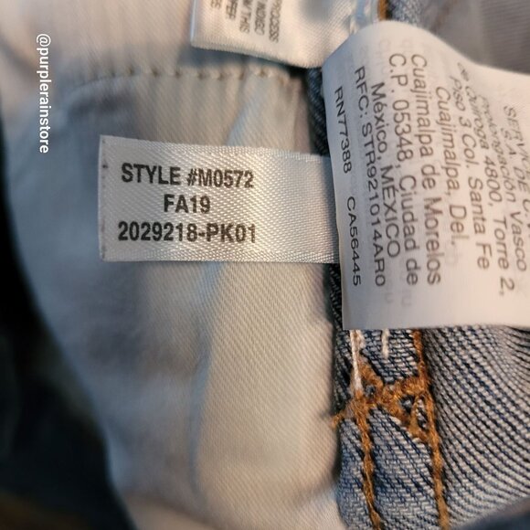 Madewell Jeans 27 Roadtripper 10" Waterford Wash M0572 Tummy Control Raw Hem - Picture 6 of 12